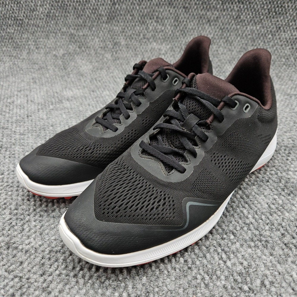 FootJoy (Men's 9.5) Black Flex Spikeless Golf Shoes‎ Athletic Performance 56141